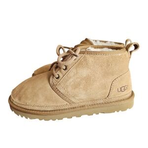 UGG Boots Neumel Chestnut Suede Chukka Lace Up Men's Size 5 Women's Size 7